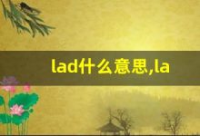 lad什么意思,lad中文翻译,lad用法及例句,lad怎么读-涂之词典