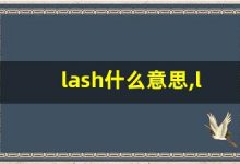 lash什么意思,lash中文翻译,lash用法及例句,lash怎么读-涂之词典