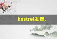 kestrel发音,怎么读,kestrel什么意思,kestrel例句用法-涂之词典
