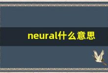 neural什么意思,neural中文翻译,neural用法及例句,neural怎么读-涂之词典