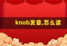 knob发音,怎么读,knob什么意思,knob例句用法-涂之词典