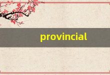 provincial什么意思,provincial中文翻译,provincial用法及例句,provincial怎么读-涂之词典
