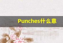 Punches什么意思,Punches用法,Punches的发音,Punches翻译-涂之词典
