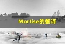 Mortise的翻译,Mortise怎么读,Mortise造句及用法-涂之词典