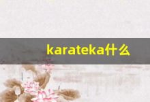 karateka什么意思,karateka造句用法,karateka的发音,karateka中文翻译-涂之词典