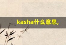 kasha什么意思,kasha造句用法,kasha的发音,kasha中文翻译-涂之词典