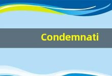 Condemnation什么意思,Condemnation用法,Condemnation的发音,Condemnation翻译-涂之词典