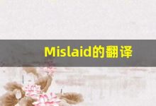 Mislaid的翻译,Mislaid怎么读,Mislaid造句及用法-涂之词典