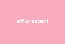 efflorescent中文翻译,efflorescent是什么意思,efflorescent发音、用法及例句-涂之词典