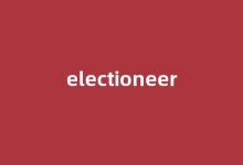 electioneer中文翻译,electioneer是什么意思,electioneer发音、用法及例句-涂之词典