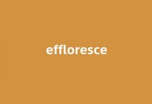 effloresce中文翻译,effloresce是什么意思,effloresce发音、用法及例句-涂之词典